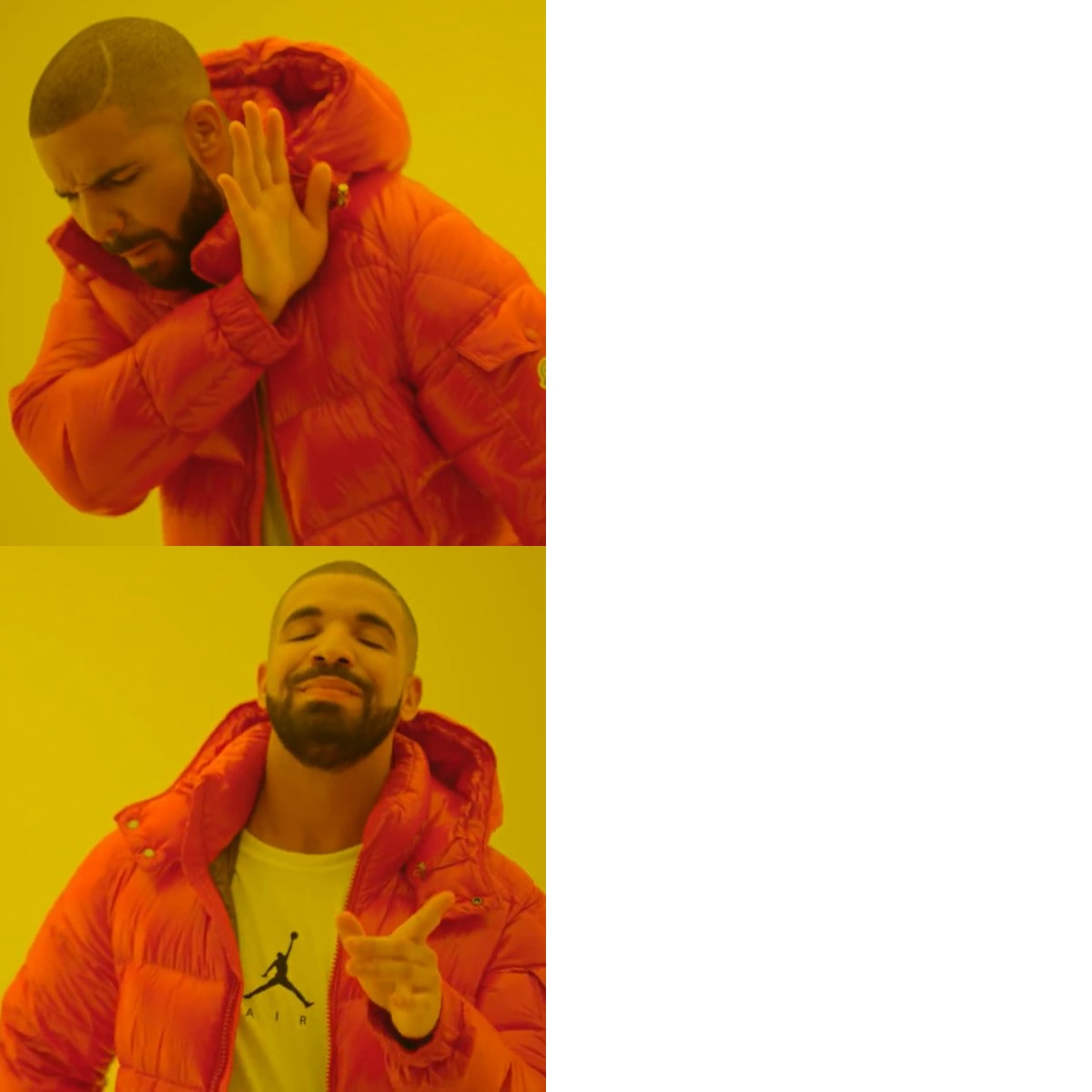 Drake Hotline Bling meme about Khalo